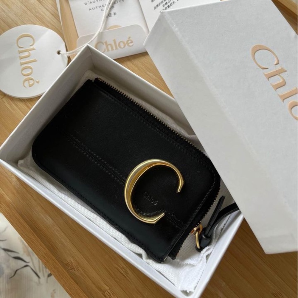 Chloe βCβ cardholder, black